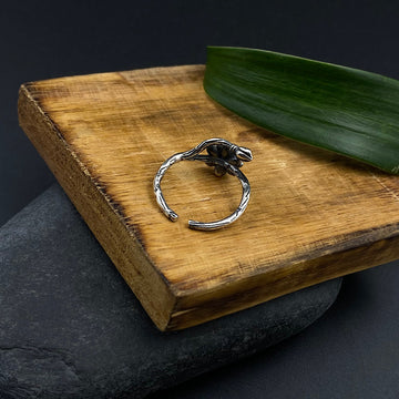 Antique Flower Bud Toe Ring (single)